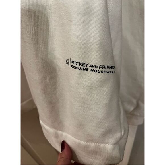 Disney Mickey Mouse & Friends Cream Retro Sweatshirt sz XL Genuine Mousewear - Picture 6 of 7